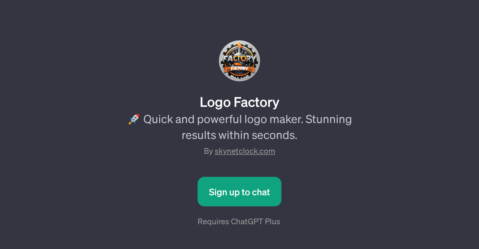 Logo Factory website