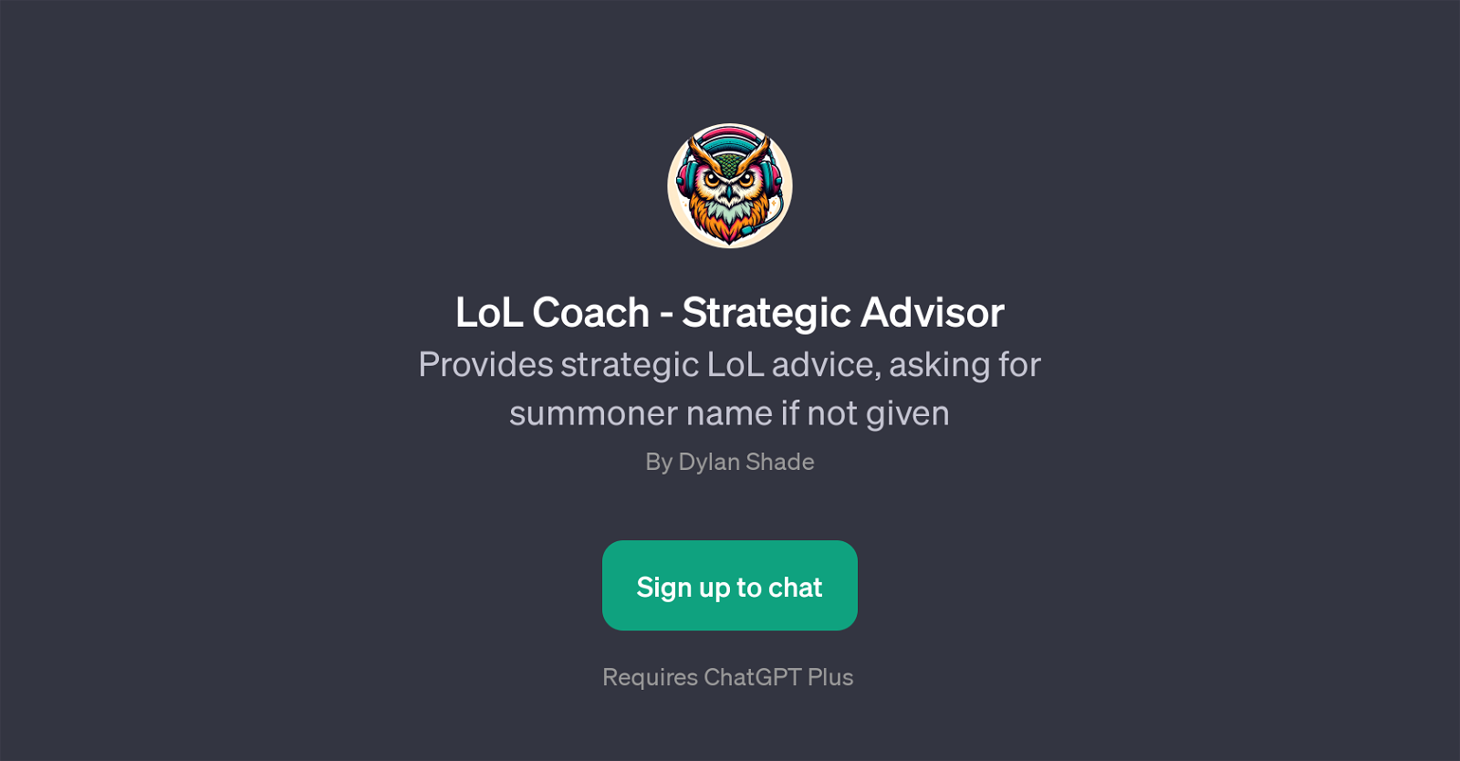 LoL Coach - Strategic Advisor website