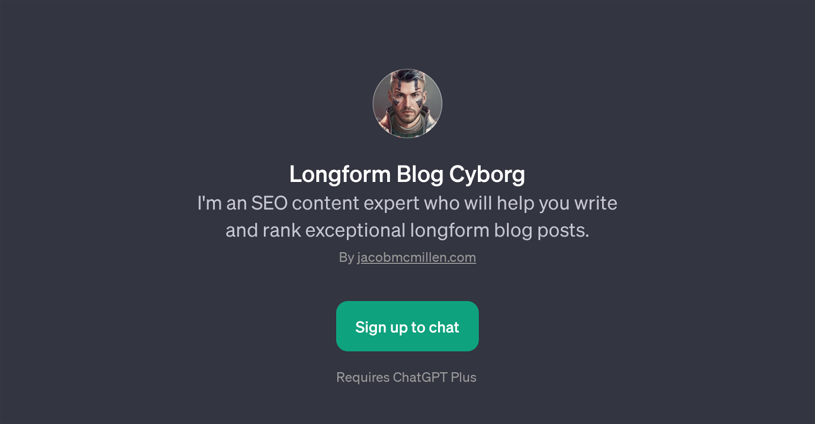 Longform Blog Cyborg website