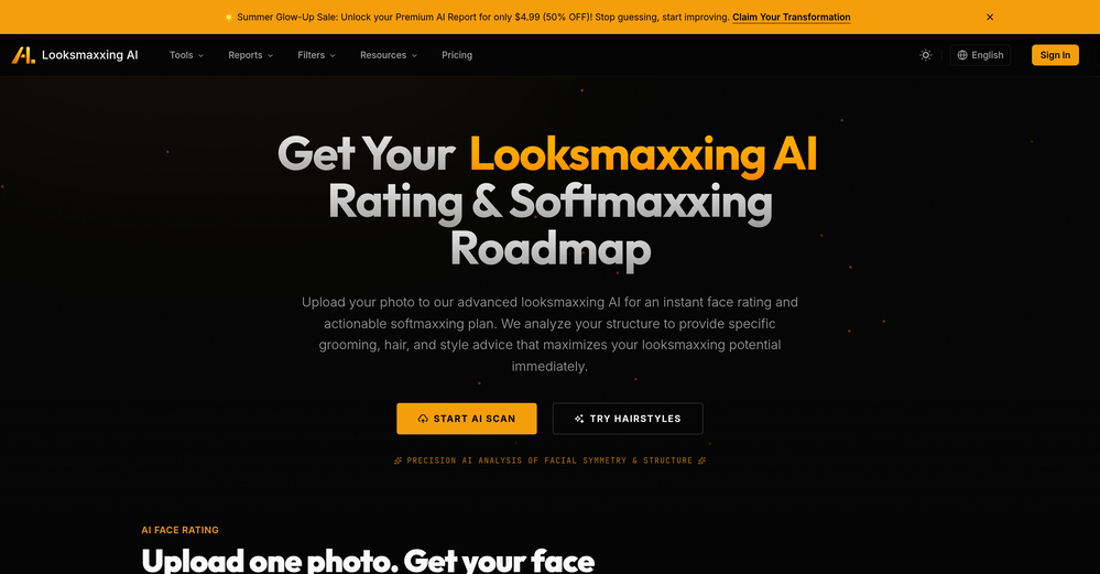 Looksmaxxing AI website