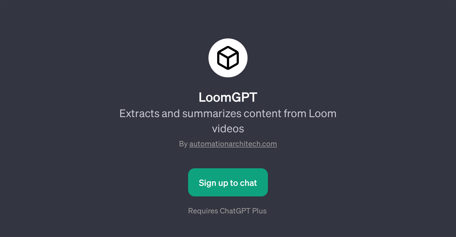 LoomGPT website