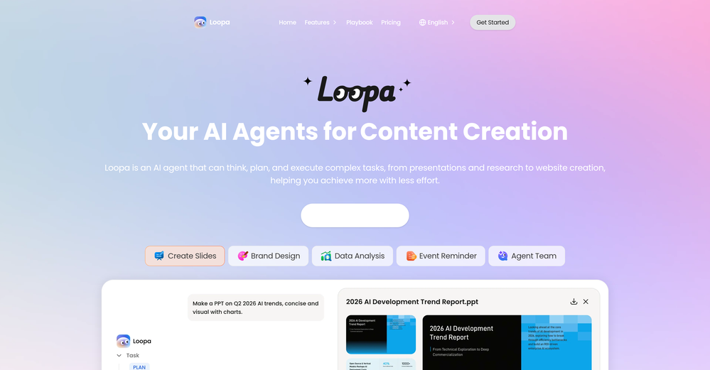 Loopa website