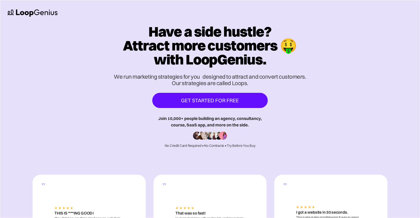 Loopgenius website