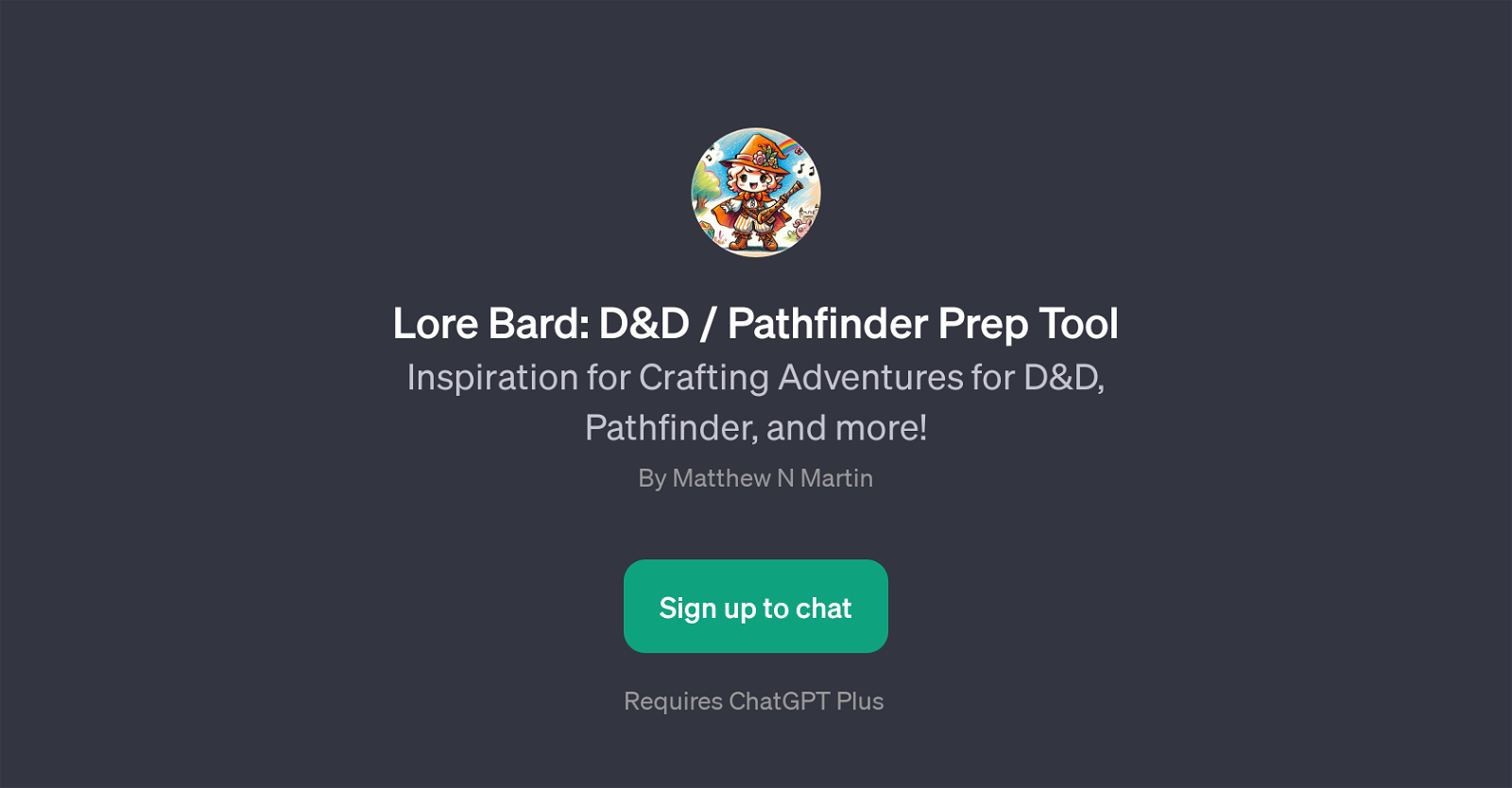 Lore Bard: D&D / Pathfinder Prep Tool website