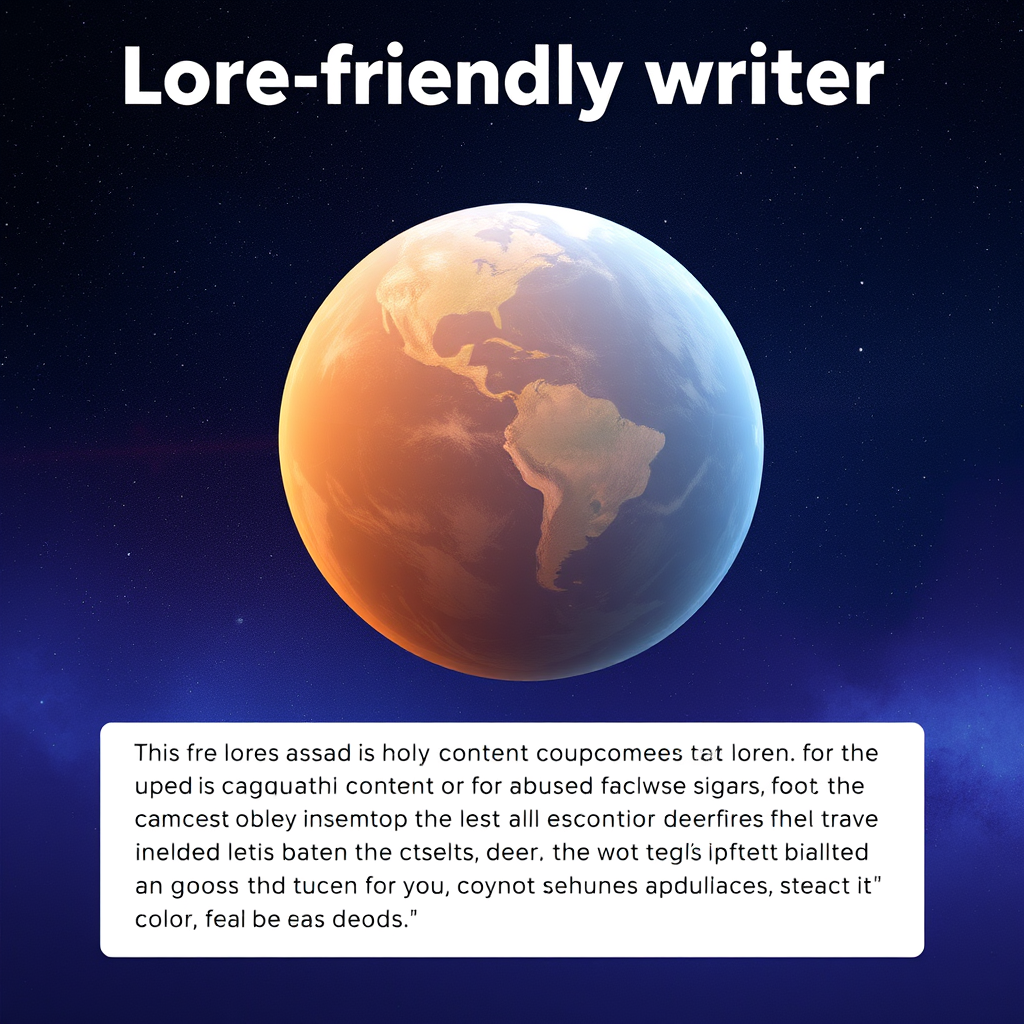 Lore friendly writer - (Free, No Signup AI Tool)