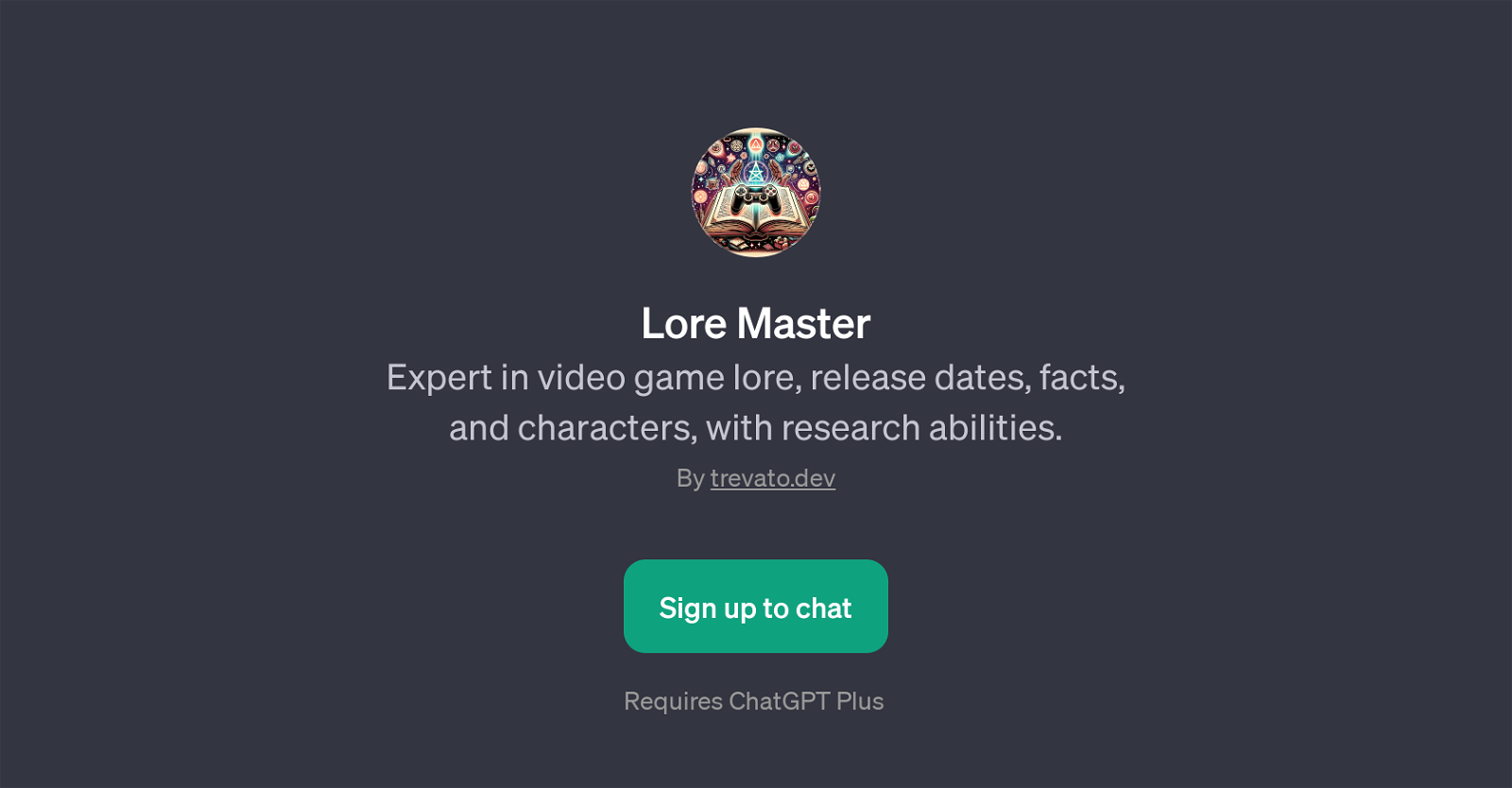 Lore Master website