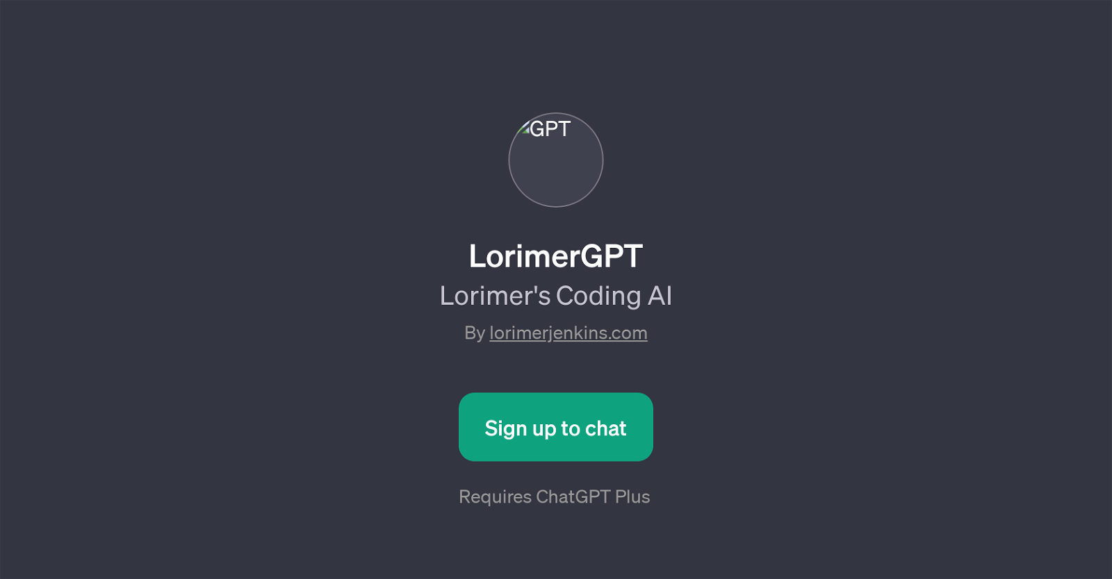 LorimerGPT website