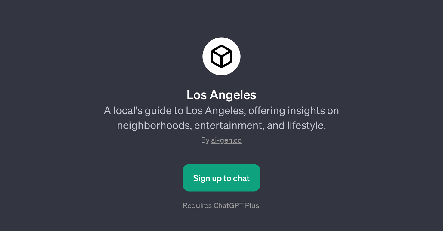 Los Angeles Local Guide GPT website