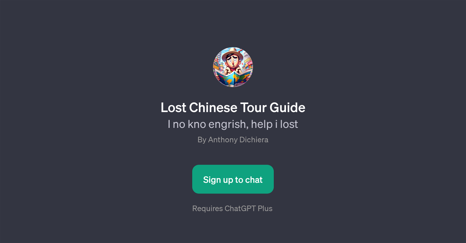 Lost Chinese Tour Guide website