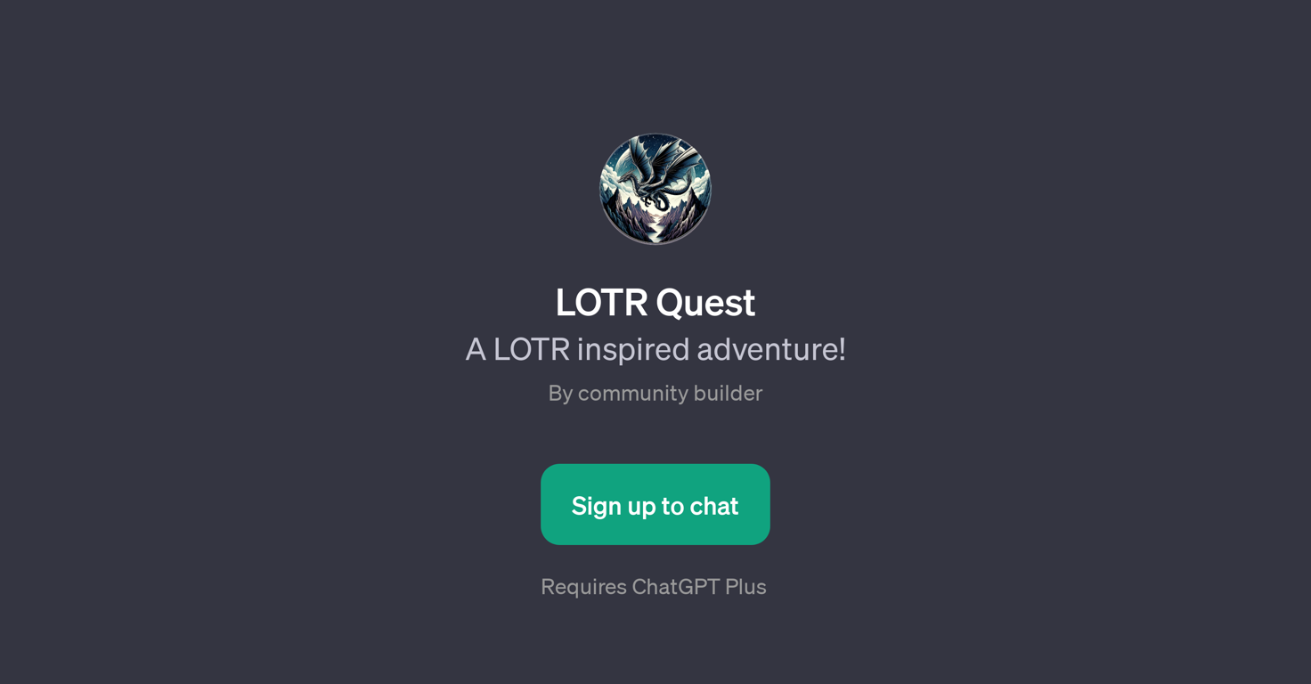 LOTR Quest website