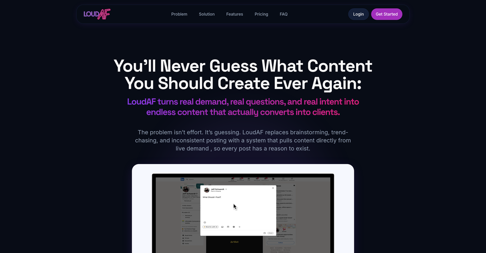 Loud AF website