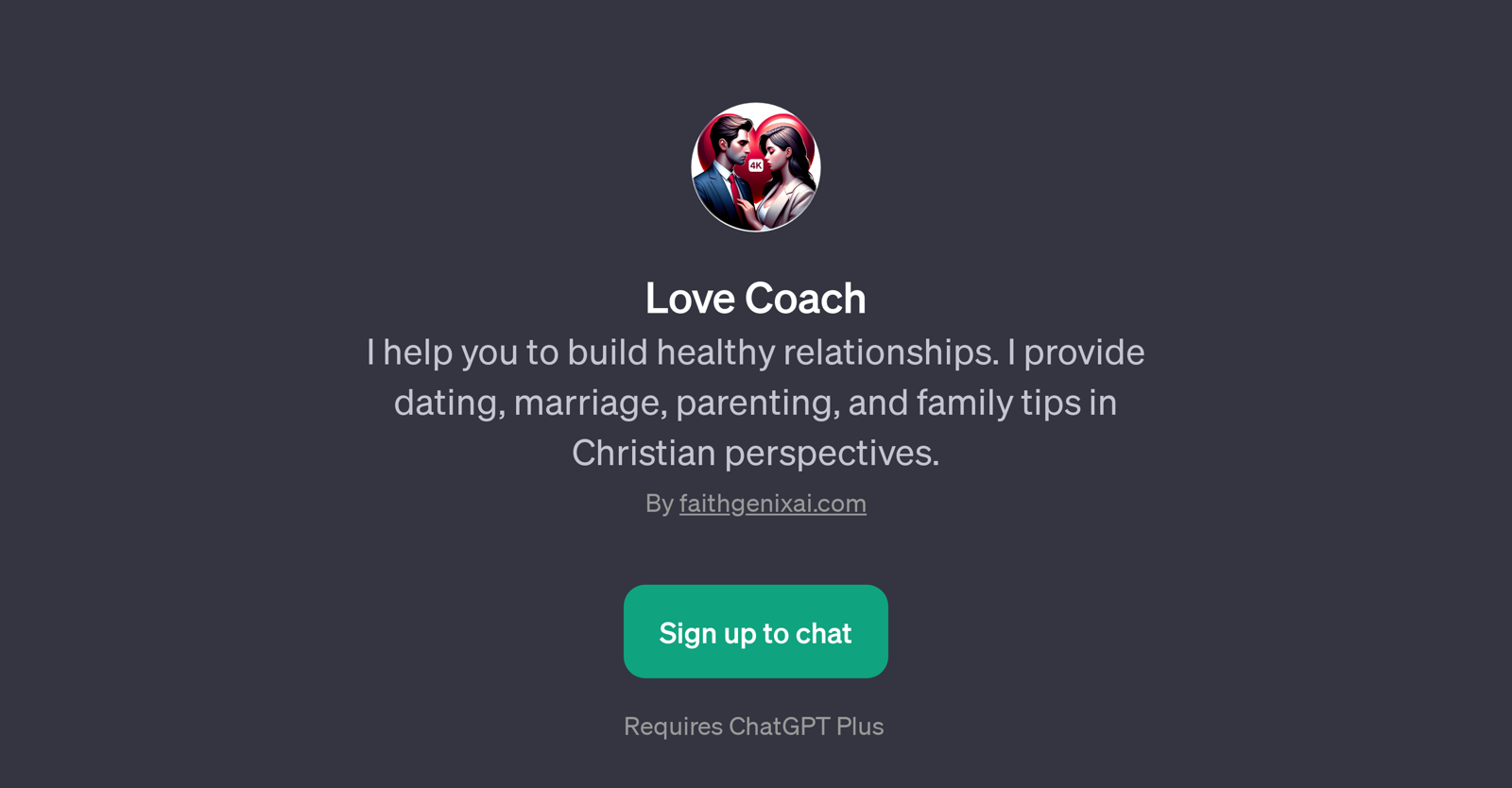 Love Coach website