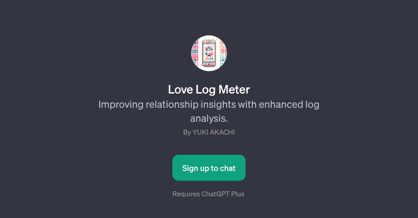 Love Log Meter website
