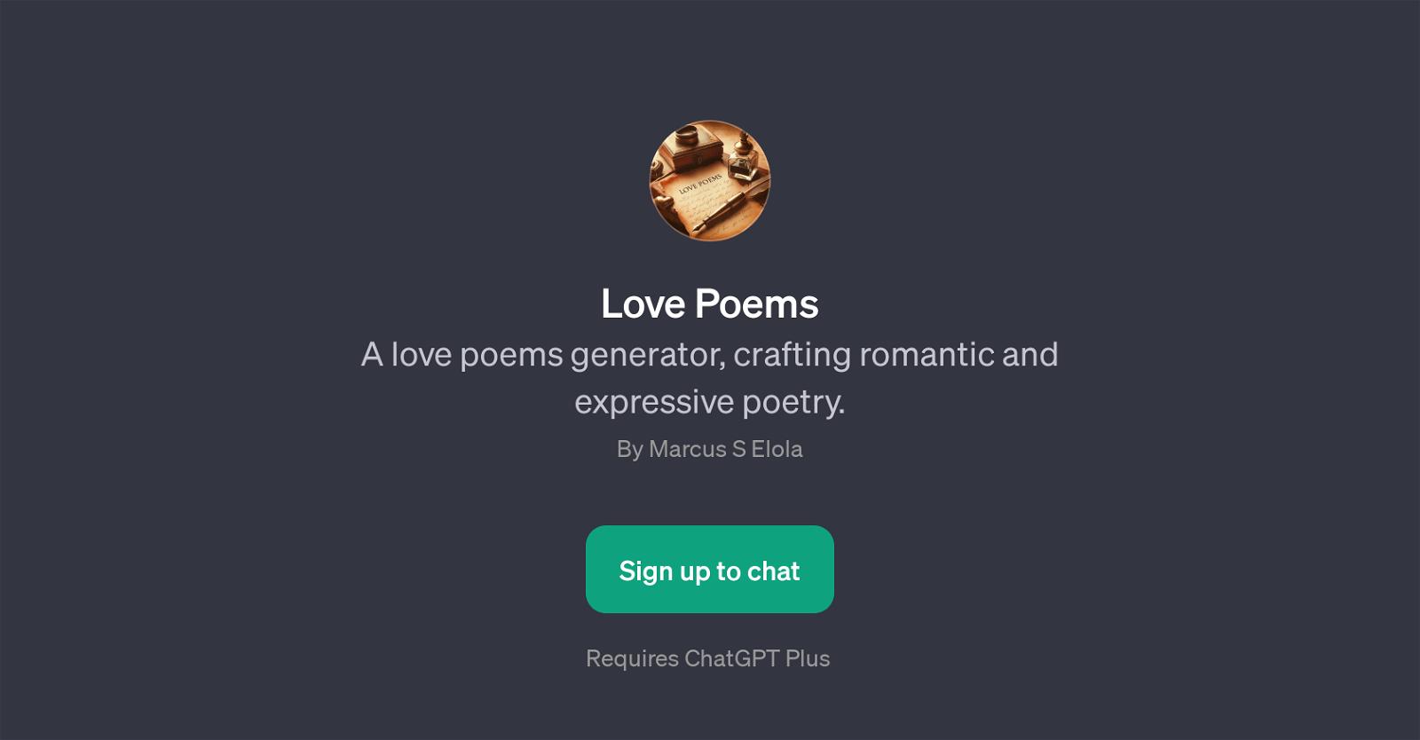 Love Poems website