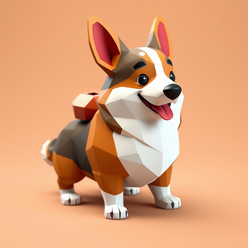 Low-Poly 3D Character Design Generator website