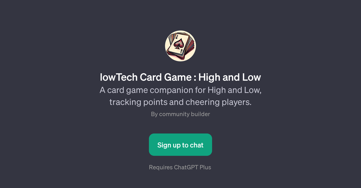 lowTech Card Game: High and Low website