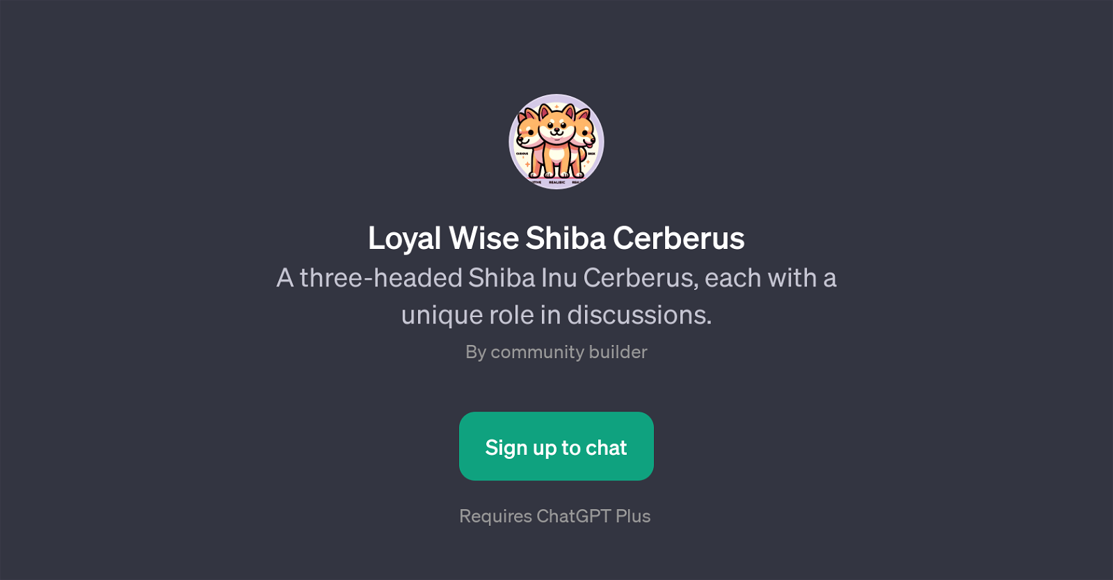 Loyal Wise Shiba Cerberus website