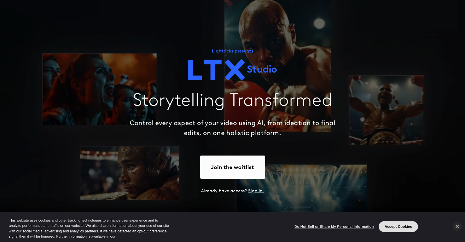 LTX Studio website