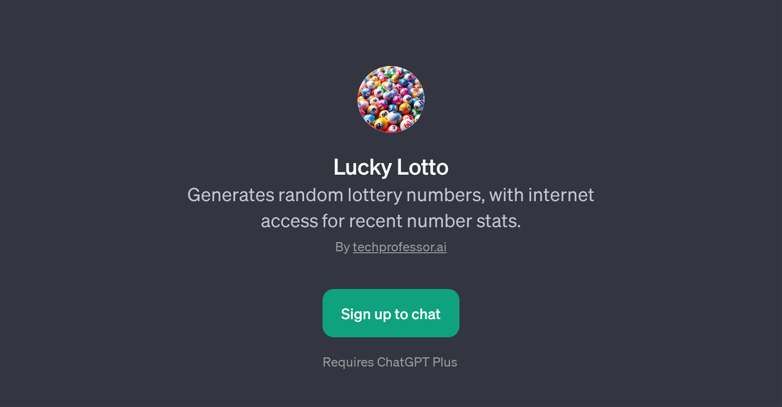 Lucky Lotto website