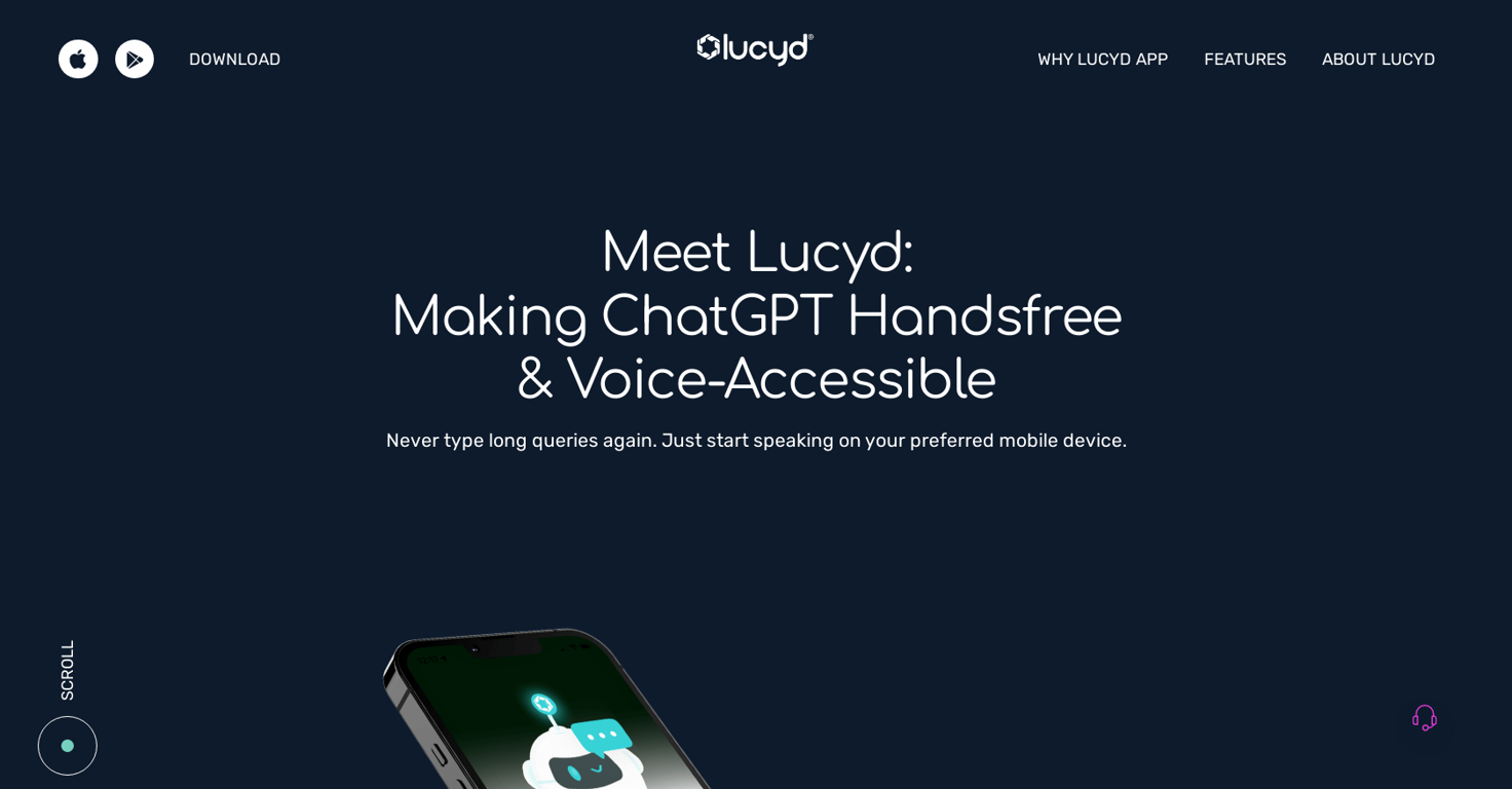 Lucyd App website