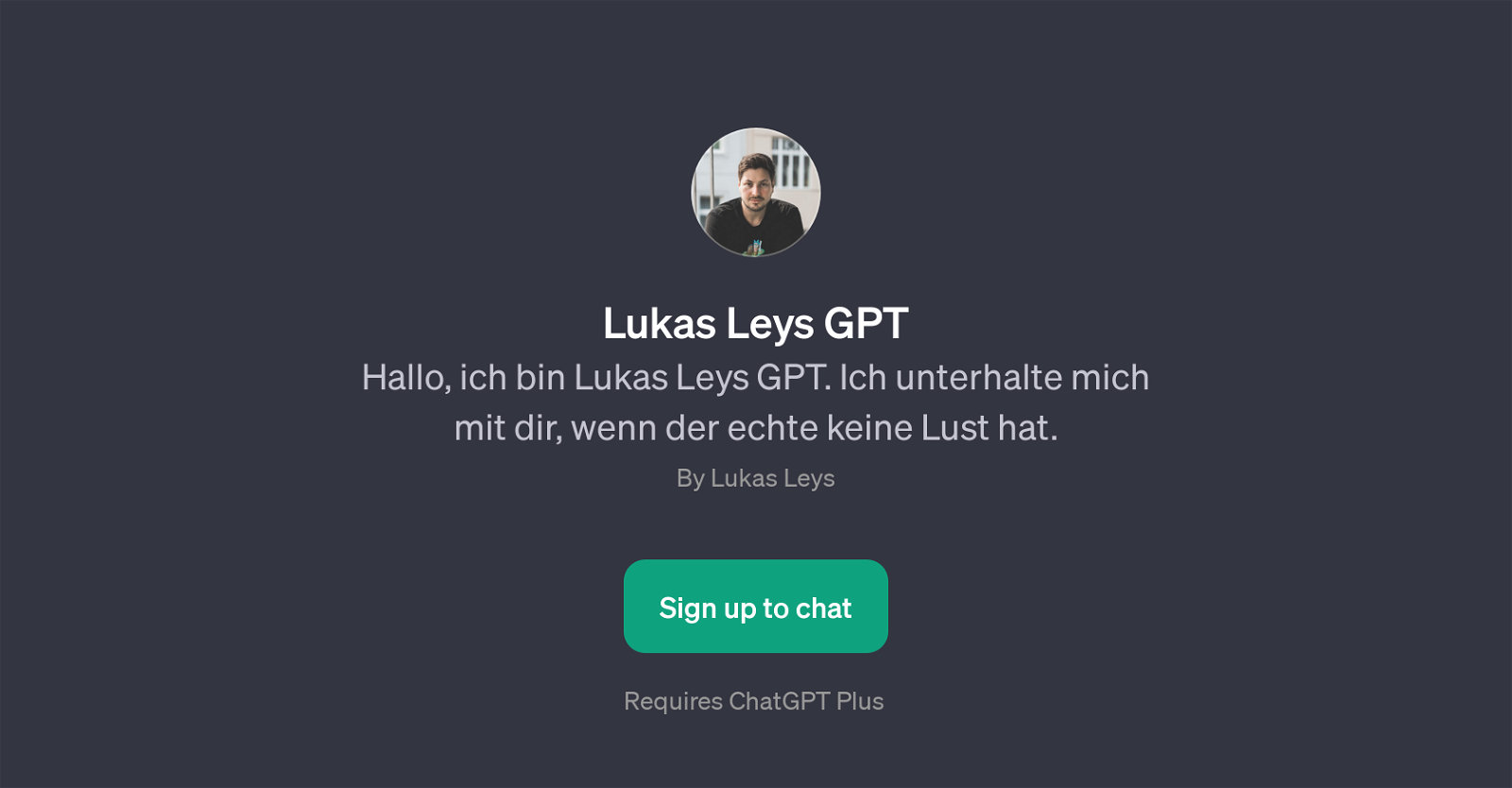 Lukas Leys GPT website