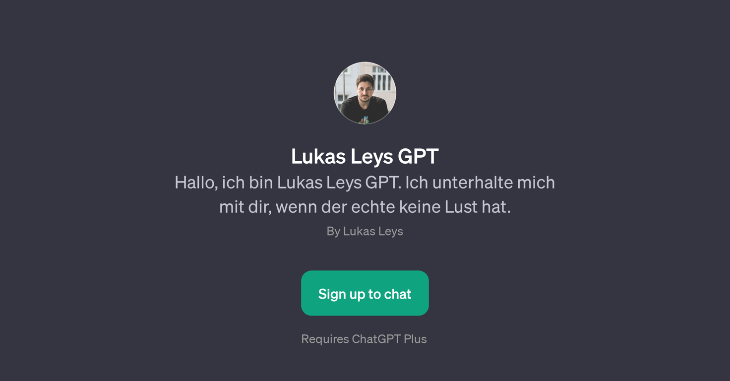 Lukas Leys GPT website