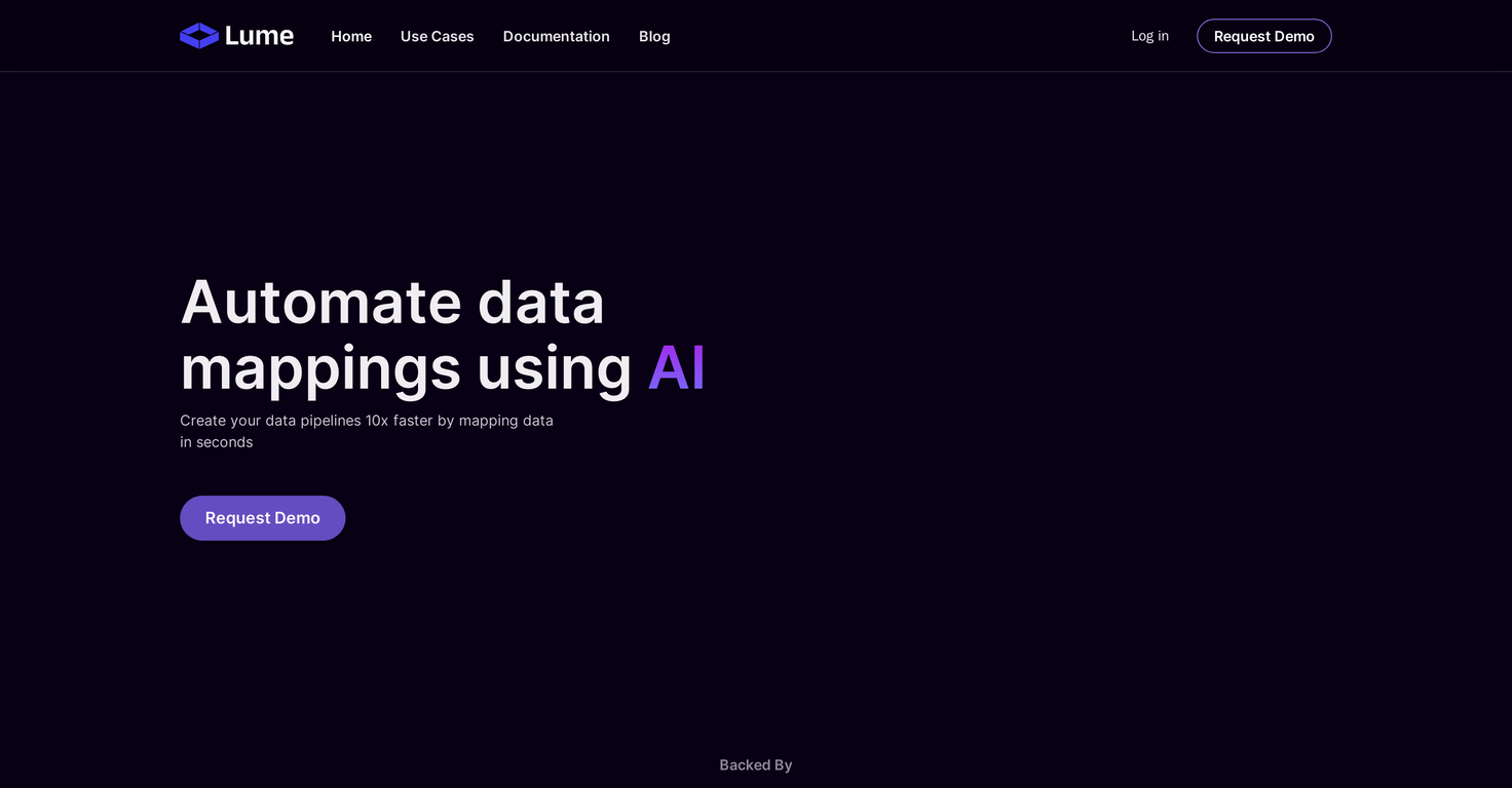 Lume AI website