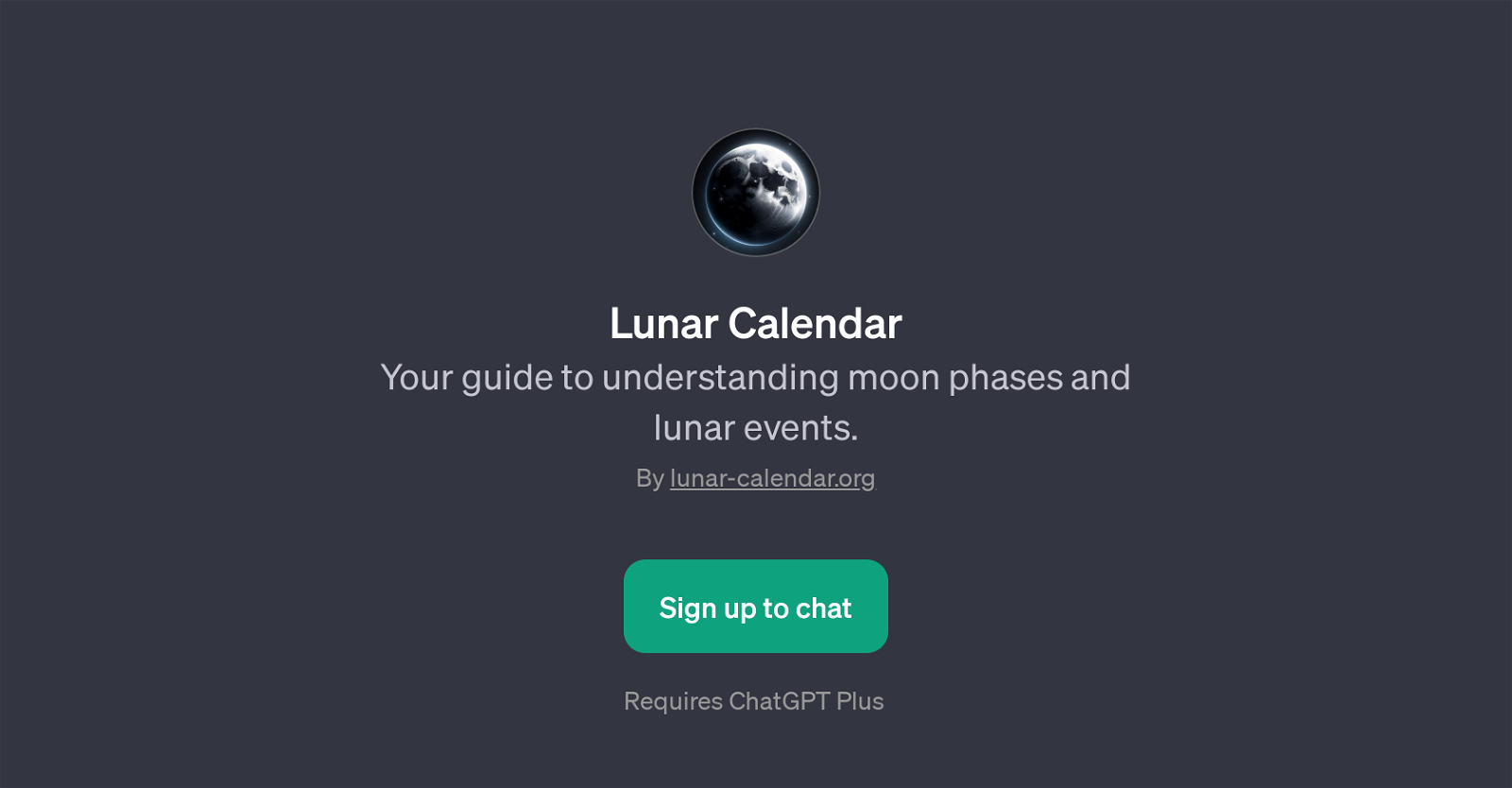 Lunar Calendar website