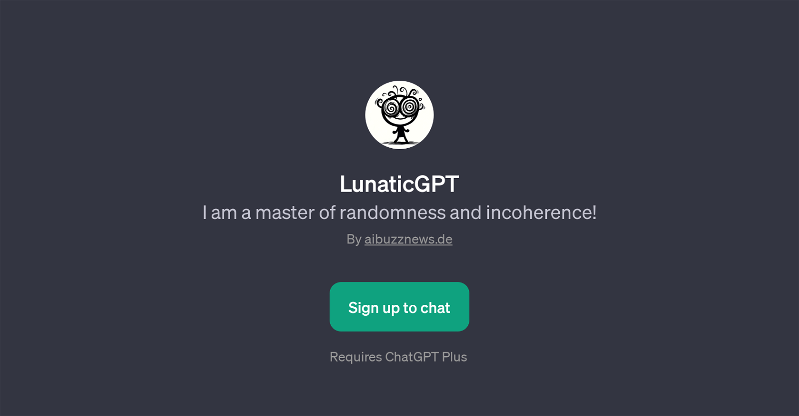 LunaticGPT website