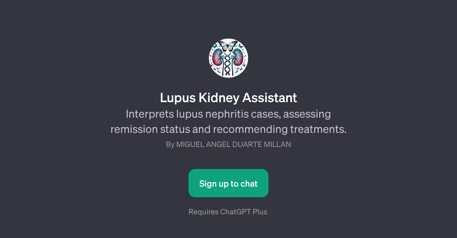 Lupus Kidney Assistant website