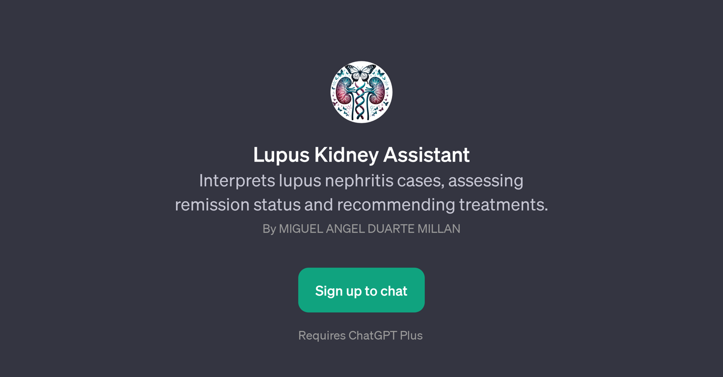 Lupus Kidney Assistant website
