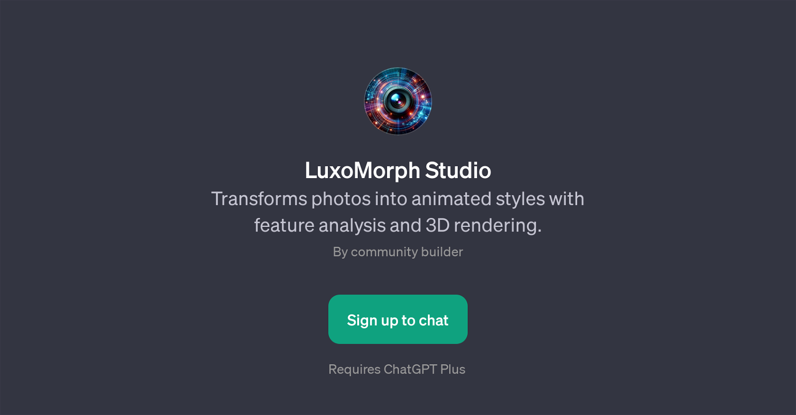 LuxoMorph Studio website