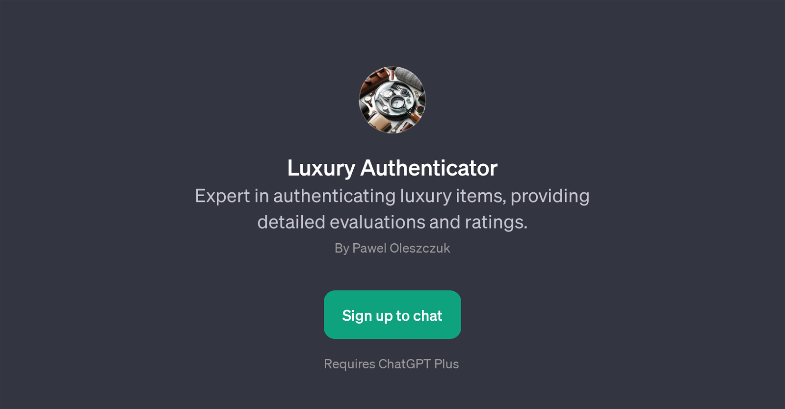 Luxury Authenticator website