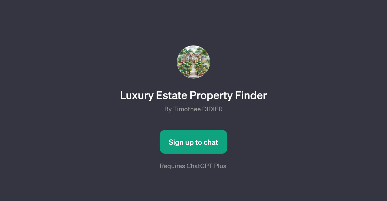 Luxury Estate Property Finder website
