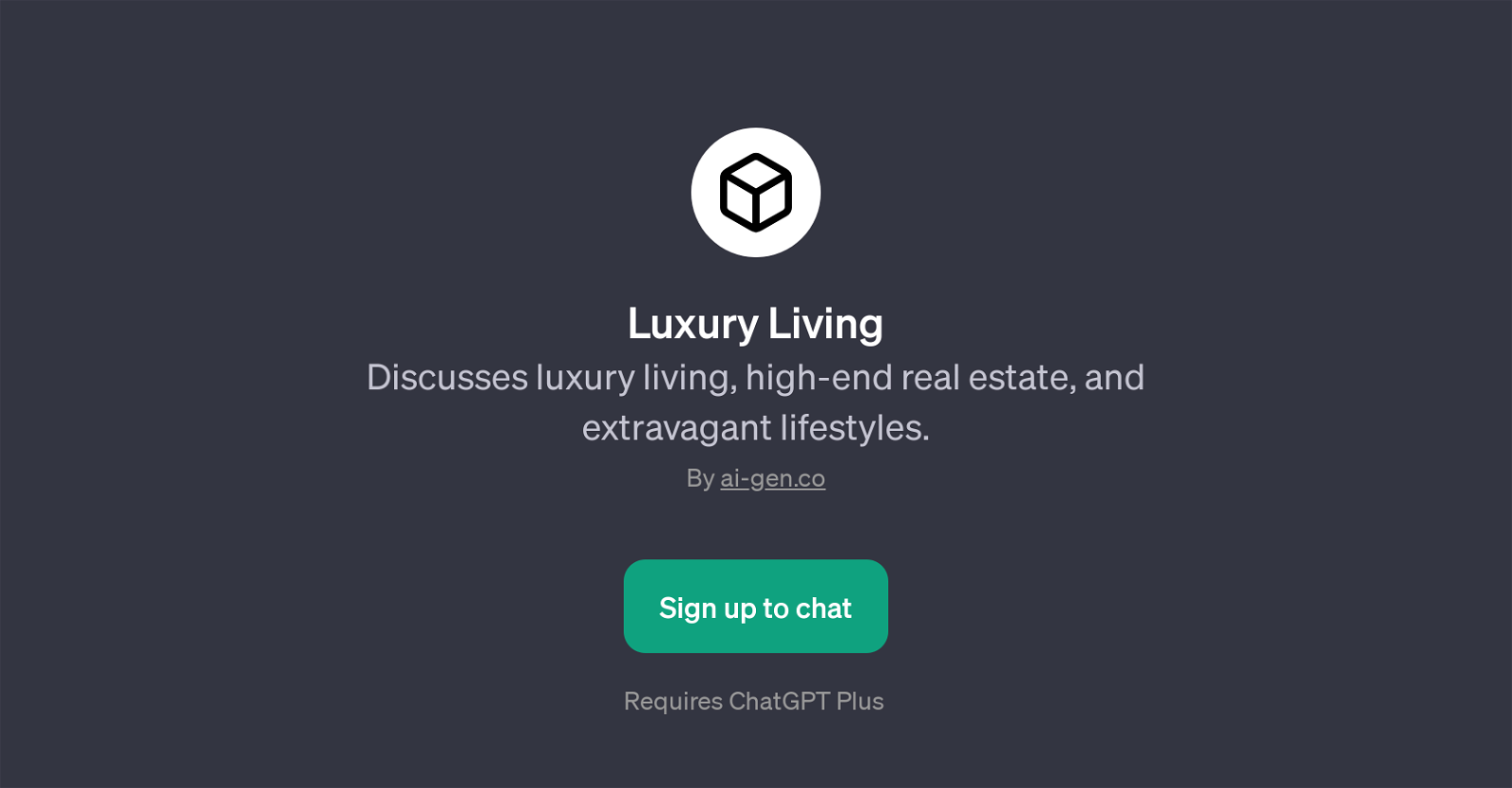Luxury Living website