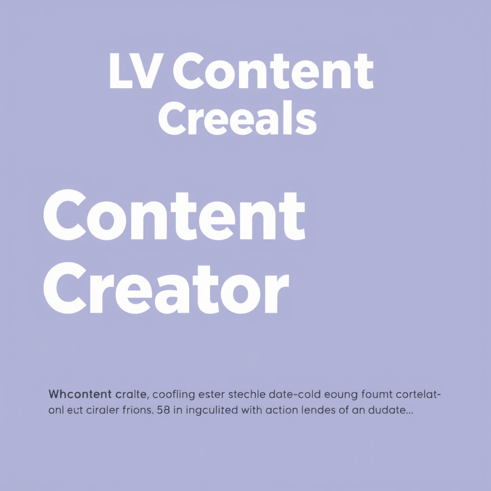 LV Content Creator website