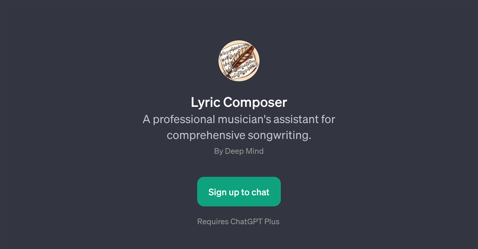 Lyric Composer website