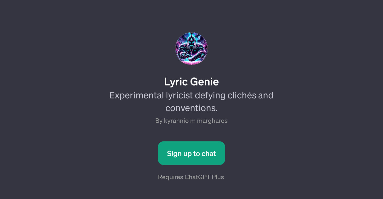 Lyric Genie website