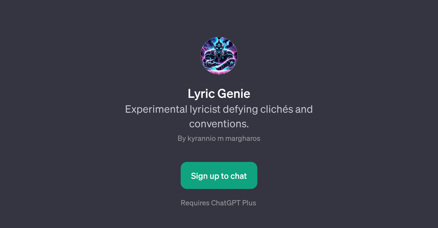 Lyric Genie website
