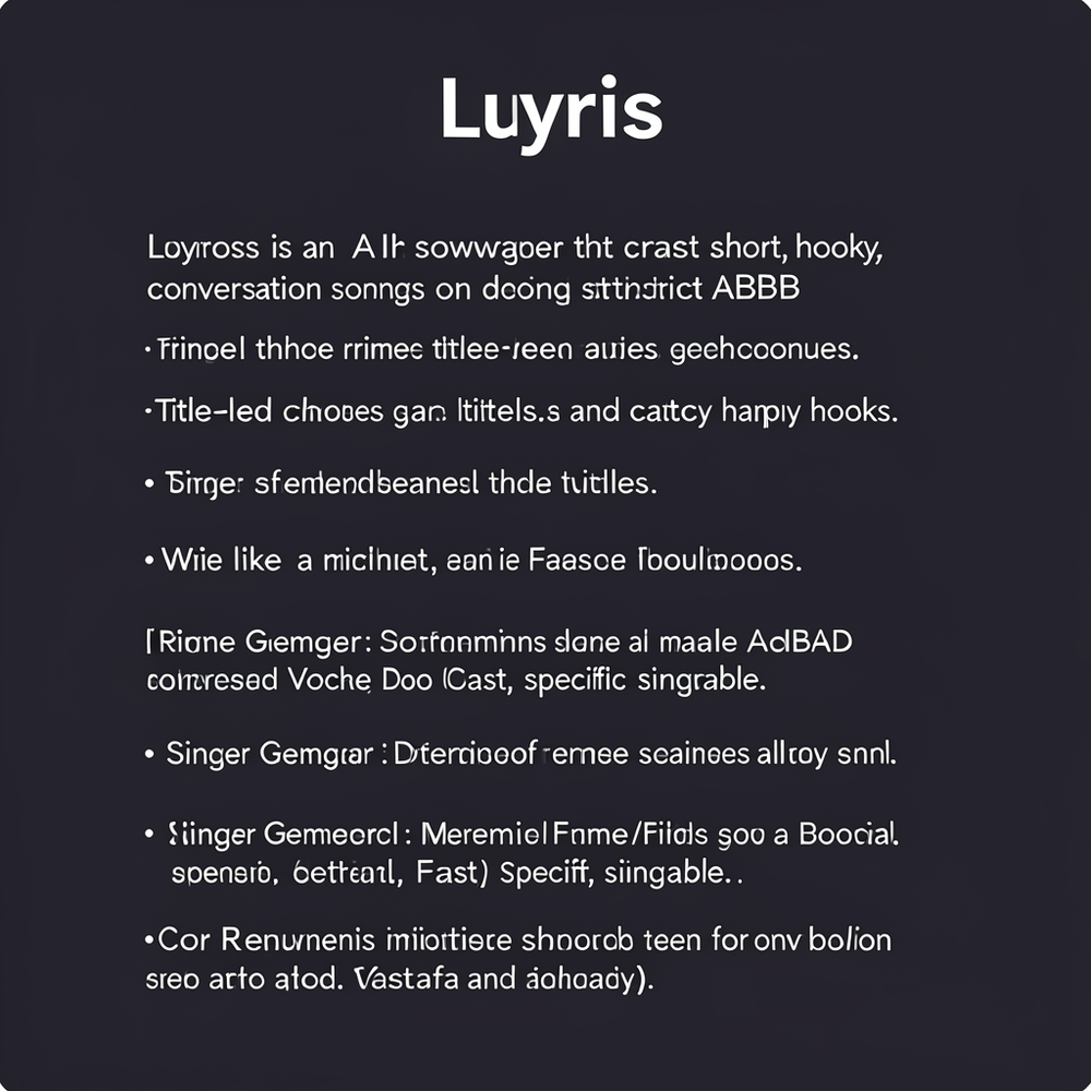 Lyrics website