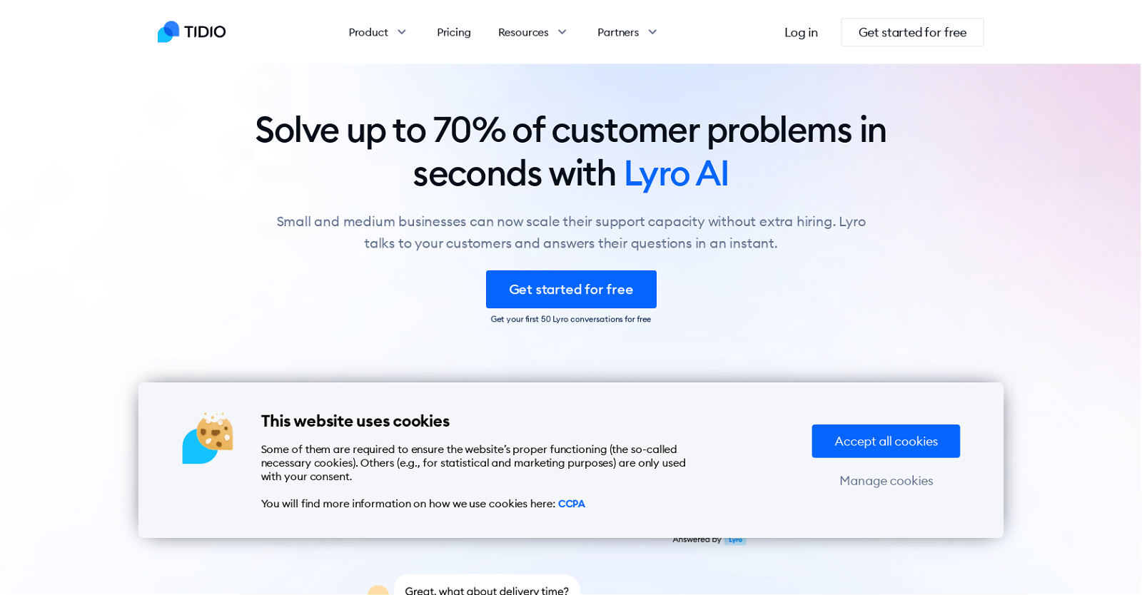 Lyro website