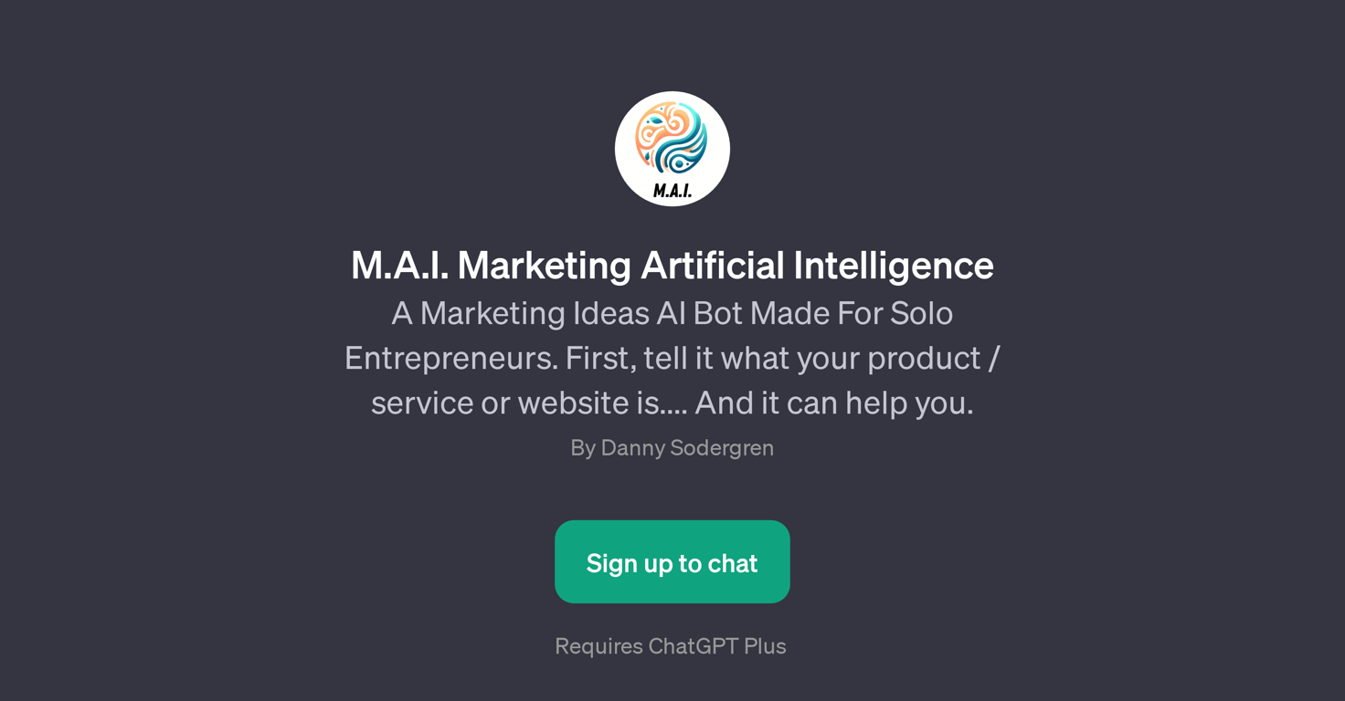 M.A.I. Marketing Artificial Intelligence website