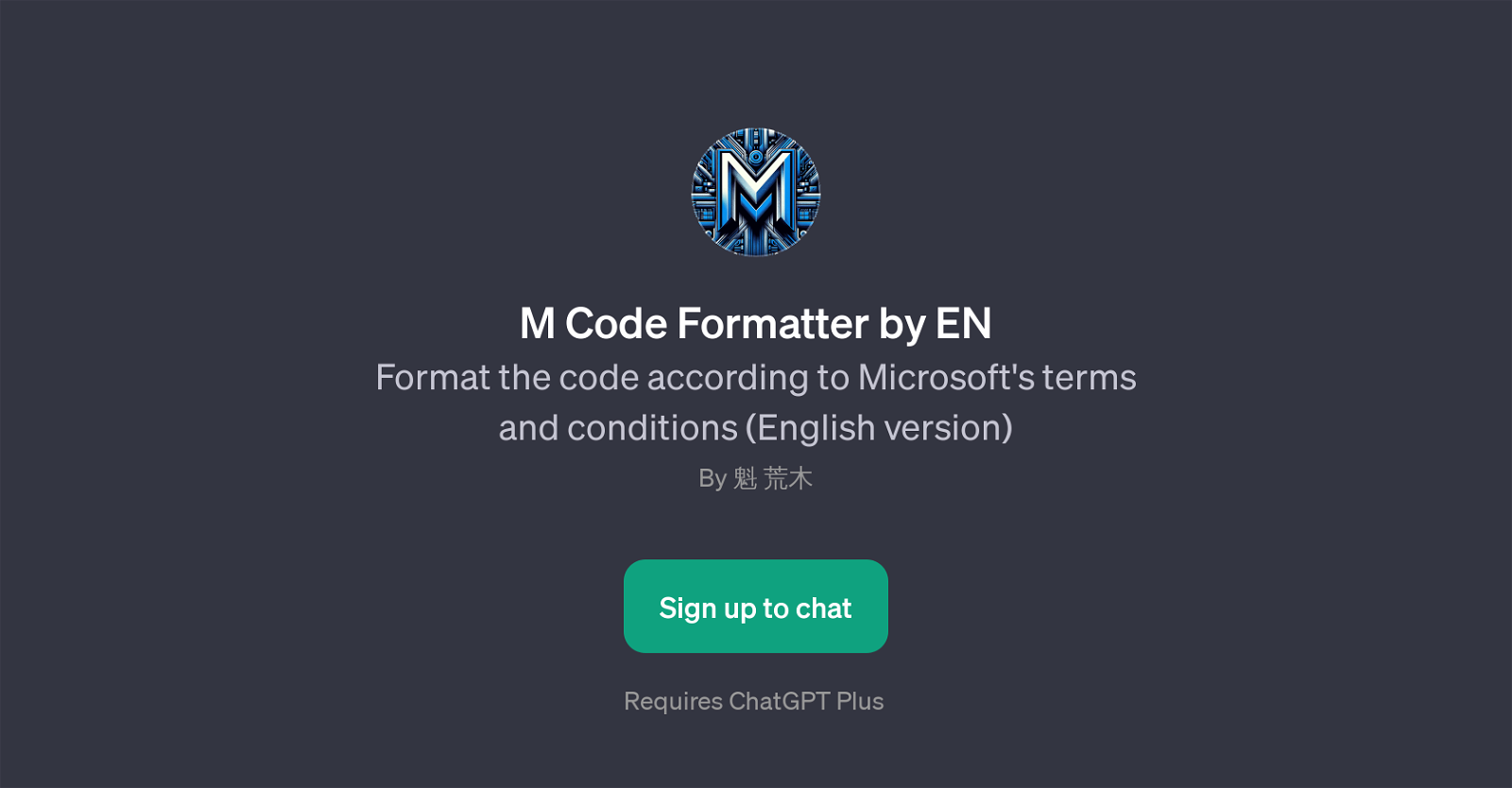 M Code Formatter by EN website