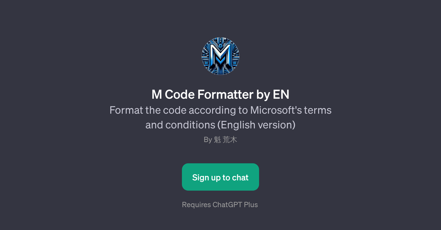 M Code Formatter by EN website