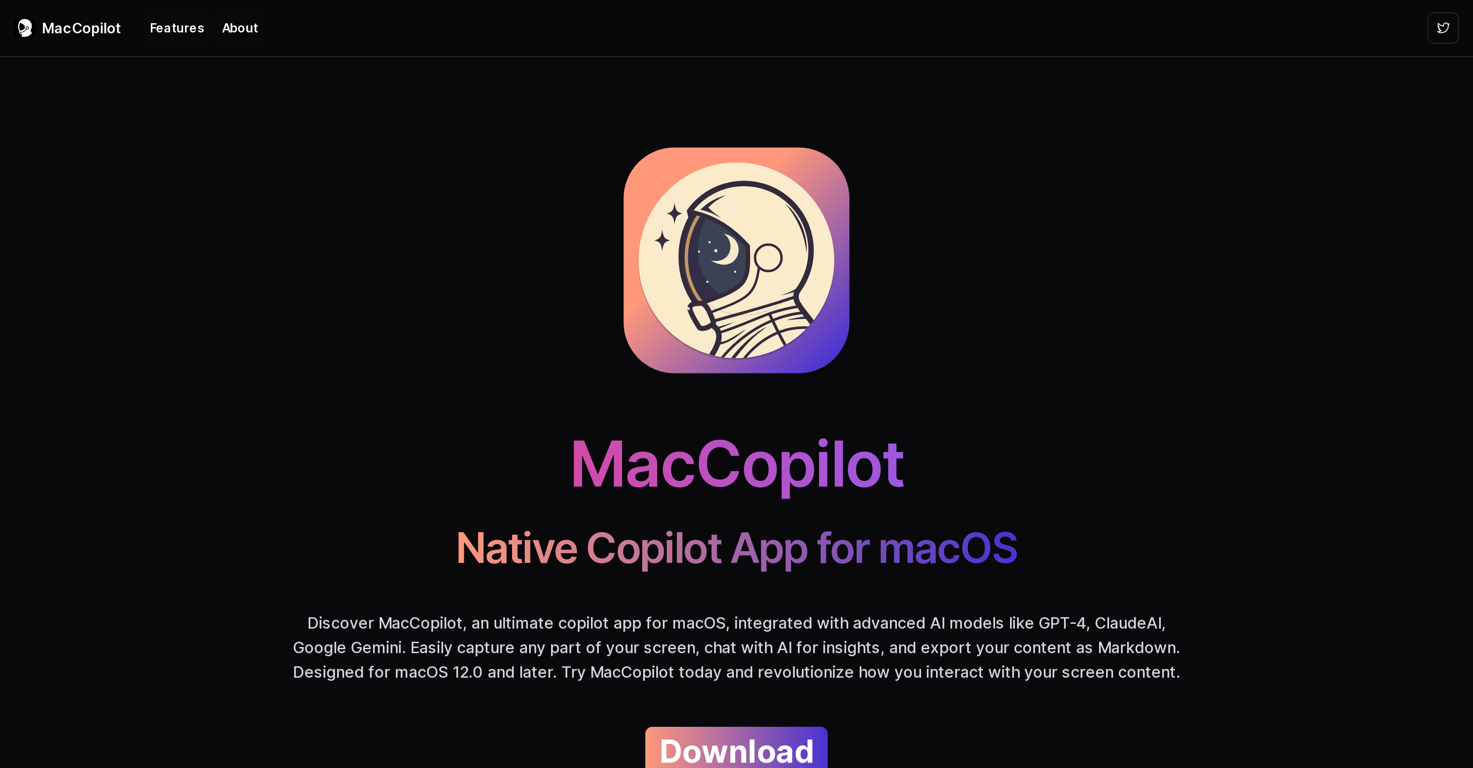 MacCopilot website