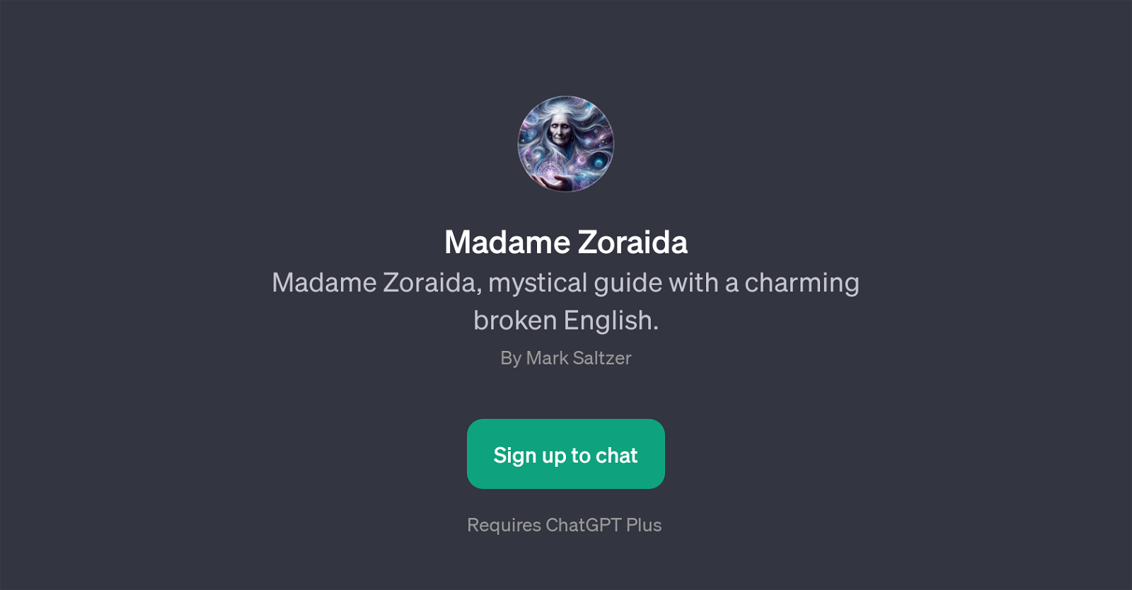 Madame Zoraida website