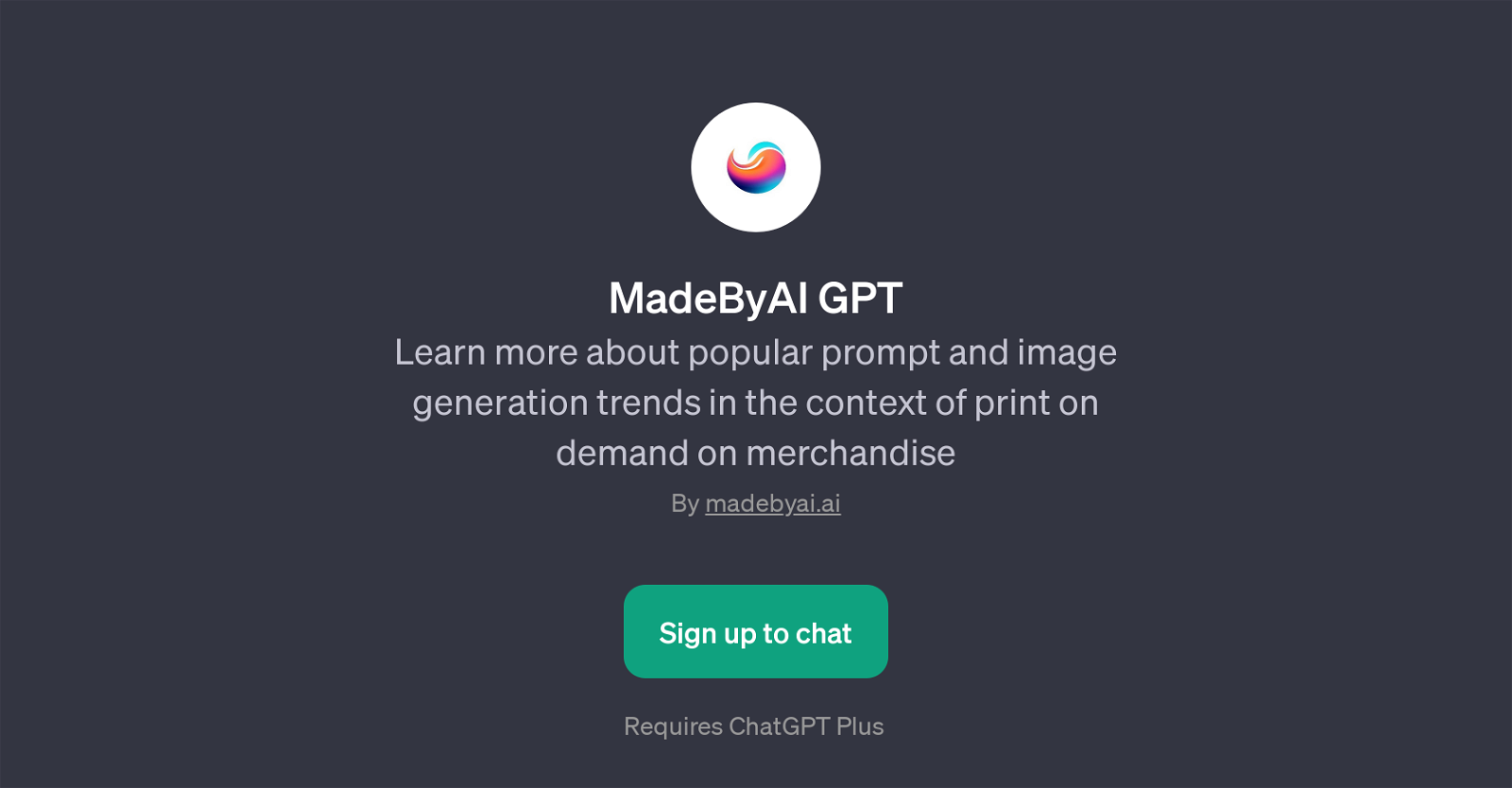 MadeByAI GPT website