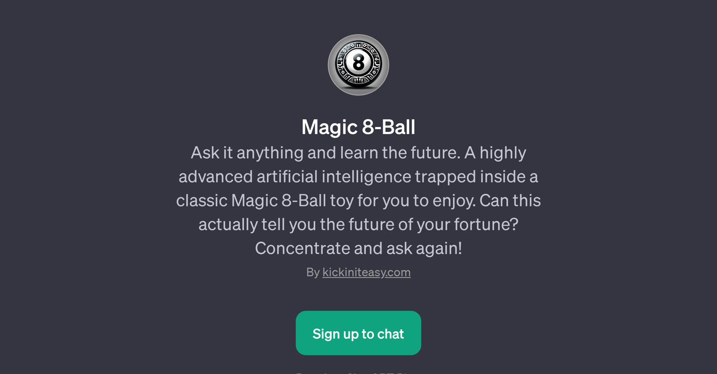 Magic 8-Ball website
