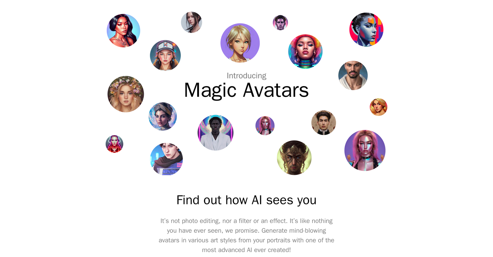 Magic Avatars website