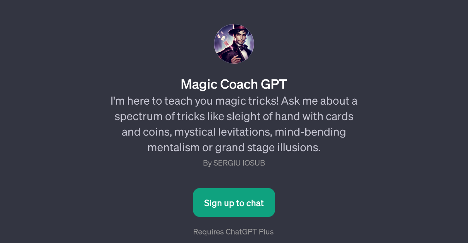 Magic Coach GPT website